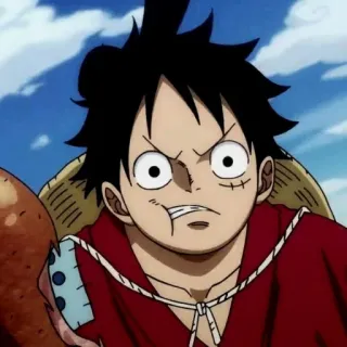 🍖 Monkey D. Luffy One Piece 애니메이션, 몽키 D. 루피, 원피스, 만화, 해적, 만화 telegram sticker