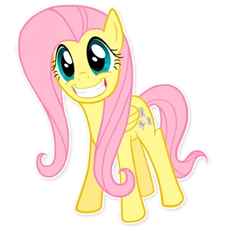 😊 Fluttershy My Little Pony Fluttershy, My Little Pony, Cartoon, Pony, Freundschaft, süß telegram sticker