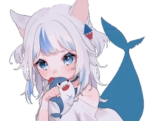 😀 Gawr Gura Hololive whatsapp sticker