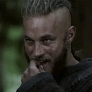 😥 Ragnar Lothbrok Vikings Ragnar, Vikings, Travis Fimmel, Drame Historique, Série TV whatsapp sticker