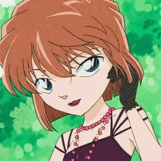 😊 Ai Haibara Detective Conan Anime, Kreskówka, Postać, Detektyw, Conan, Ai Haibara telegram sticker