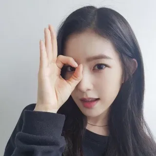 👌 женщина, лицо, портрет, красота, девушка, корейский telegram sticker