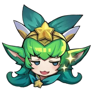 😏 Lulu League of Legends Lulu, League of Legends, emote, video game, champion, yordle, lucu, imut telegram sticker