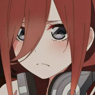 🔪 Miku Nakano The Quintessential Quintuplets Аниме, Манга, Пять невест, Мику Накано telegram sticker