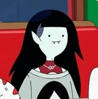 🖤 Marceline Adventure Time мультфильм, вампир, Марселин, Время приключений, мультипликационный, персонаж telegram sticker