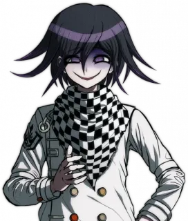 🙂 Kokichi Oma Danganronpa V3: Killing Harmony Anime, Malicioso, Vilão, Roxo, Jogo telegram sticker