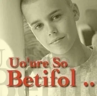 😮 Justin Bieber Uo'ure So Betifol .. telegram sticker