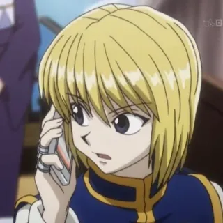 🕷️ Kurapika Hunter x Hunter anime, character, phone, kurapika, hunter x hunter telegram sticker