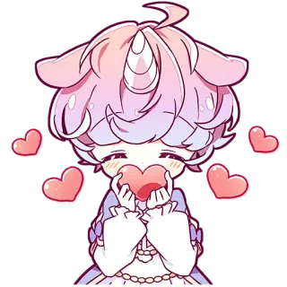Принц Единорог @Nyasticks telegram stickers