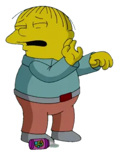 👨 Ralph Wiggum The Simpsons cartoon, animated, character, humor, ralph wiggum telegram sticker
