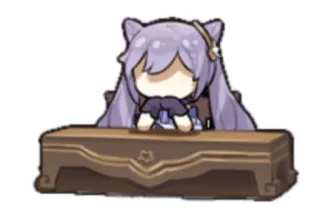 😾 Keqing Genshin Impact keqing, genshin impact, anime, cartoon, videogame, personage telegram sticker
