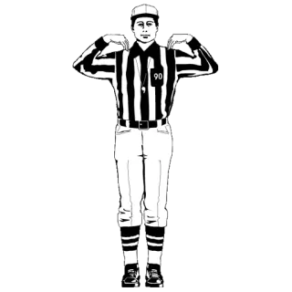 🏈 sports, referee, football, umpire, official, black and white telegram sticker