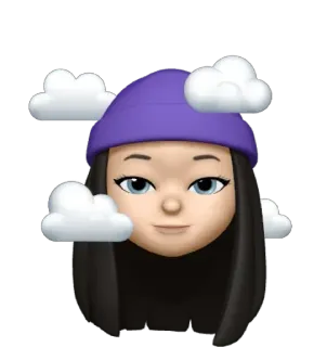 💜 Emoji, Menina, Avatar, Mulher, Desenho animado, Arte digital telegram sticker