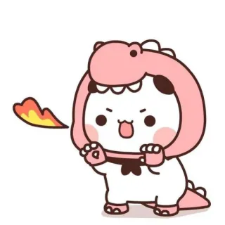 🩰 carino, dinosauro, kawaii, animale, cartone animato whatsapp sticker