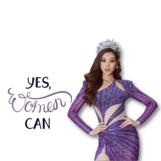 😘 Miss Tự Tin, Diu concours de beauté, couronne, miss, femme, beauté, portrait telegram sticker