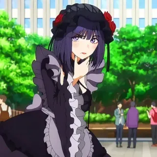 🎃 Marin Kitagawa My Dress-Up Darling Anime, Marin Kitagawa, My Dress-Up Darling, Cosplay, Personagem, Vestido telegram sticker