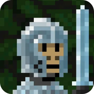 ⚔ Pixel art, Cavaliere, Spada, Armatura, Medievale, Guerriero, Soldato telegram sticker