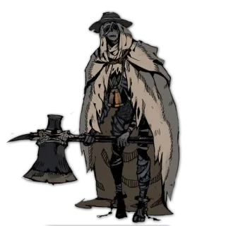 🙃 Fantasia, Personagem, Machado, Figura encapuzada, Ceifador telegram sticker