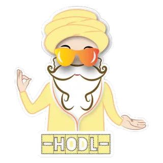 💪 HODL คริปโต, มีม, การลงทุน, การเงิน, ถือไว้ telegram sticker