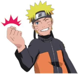 😉 Naruto Uzumaki Naruto Аниме, Манга, Ниндзя, Мультфильм, Наклейка, Наруто, Узумаки telegram sticker