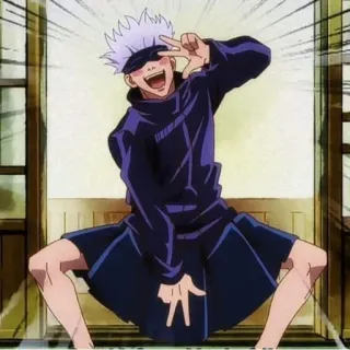 🍡 Gojo Satoru Jujutsu Kaisen Anime, Personagem, Gojo, Jujutsu Kaisen telegram sticker