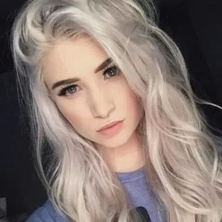 😐 woman, girl, portrait, beauty, hairstyle, makeup telegram sticker