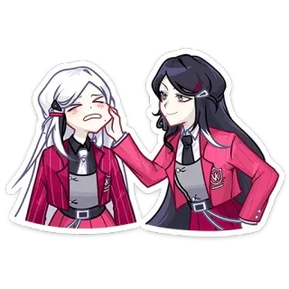 😏 Anime, Manga, Con gái, Bạn bè, Đồng phục học sinh, Phim hoạt hình telegram sticker