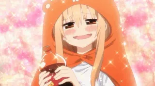 😋 Umura Himouto! Umaru-chan animé, dessin animé, fille, cola, boisson whatsapp sticker