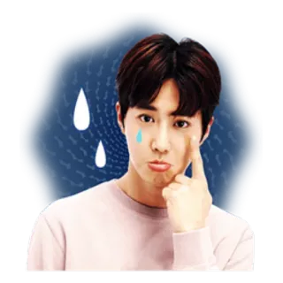 😭 kpop, triste, chorando, ator, cantor, drama, emoji, coreano telegram sticker