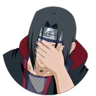 🤦‍♂ Itachi Uchiha Naruto Anime, Naruto, Itachi, Uchiha, Facepalm, Manga, Ninja telegram sticker