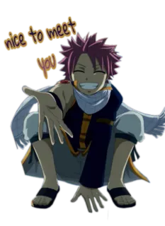 😬 nice to meet you アニメ, 挨拶, フレンドリー, キャラクター whatsapp sticker