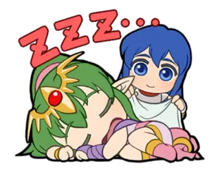 😴 ZZZ... sen, śpiący, kreskówka, zmęczony telegram sticker