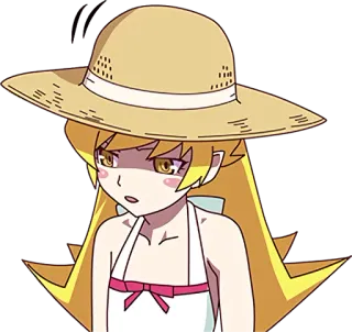 😒 Anime, Karakter, Gadis, Topi, Baju renang telegram sticker
