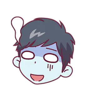 😱 Cartoon, Emoji, Geschrokken, Angstig, Bezorgd, Expressie, Karakter, Nerveus telegram sticker