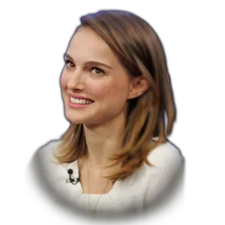 😄 Natalie Portman actress, celebrity, woman, person, portrait telegram sticker