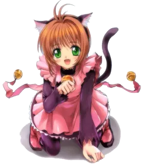Sakura Card Captors by @Faberoso whatsapp stickers