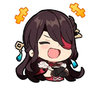 😆 Beidou Genshin Impact anime, game, chibi, pirate, genshin impact telegram sticker