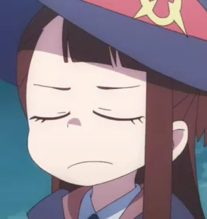 😑 Atsuko Kagari Little Witch Academia Anime, Strega, Magia, Scuola, Atsuko, Kagari telegram sticker