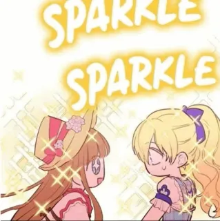 🌸 SPARKLE SPARKLE brillo, dibujos animados, lindo, chica, anime, brillantina whatsapp sticker