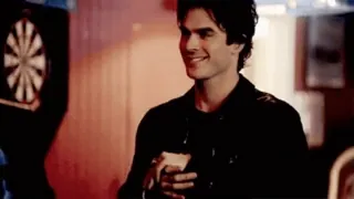 🩸 Damon Salvatore The Vampire Diaries Damon Salvatore, Vampire Diaries, smiling, man, portrait telegram sticker