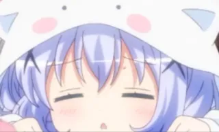 😑 Animé, Mignon, Fille, Dessin animé, Personnage, Kawaii whatsapp sticker