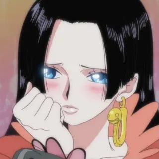 🥺 Boa Hancock One Piece Anime, Mangá, Garota, Triste, One Piece, Boa Hancock telegram sticker