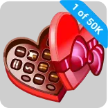 🎁 1 of 50K ช็อกโกแลต, ลูกอม, ขนม, กล่องช็อกโกแลต, วันวาเลนไทน์, ของหวาน telegram sticker