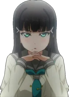 😠 anime, girl, cute, manga, character, youthful, school uniform telegram sticker