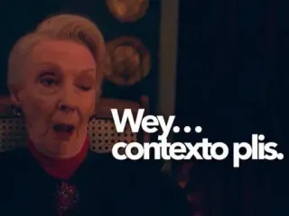 🤨 Wey... contexto plis. contexto, español, meme, mujer, expresión telegram sticker