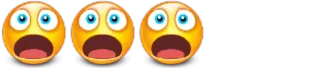 😳 Emoji, Schockiert, Verängstigt, Überrascht, Besorgt, Gesicht whatsapp sticker