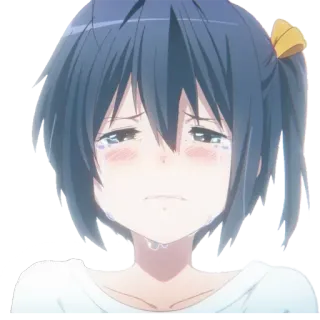 😭 อนิเมะ, ร้องไห้, เศร้า, ผู้หญิง, อารมณ์, น้ำตา telegram sticker