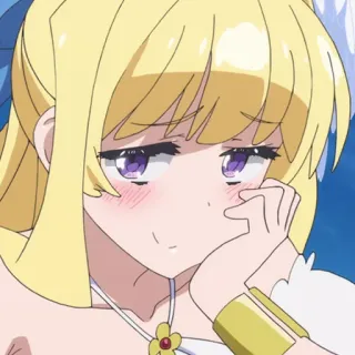 🔮 Anime, Lucu, Gadis, Pirang telegram sticker