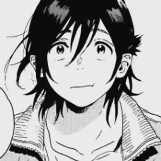🖤 Manga, Anime, Personaggio, Illustrazione, Ritratto telegram sticker