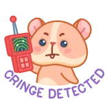🤨 ERROR hamster, cartoon, cute, radar, animal telegram sticker